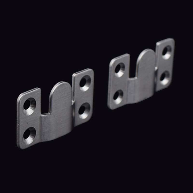 20 st/lot rostfritt stål eller järn förreglade infälld krok ram bilder krokar hängare