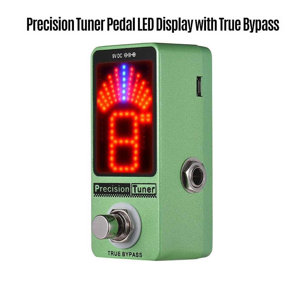 Serie gitaar effectpedaal 8 effecten gitaarpedaal true bypass volledig metalen shell gitaar onderdelen & accessoires: Precisie-tuner 