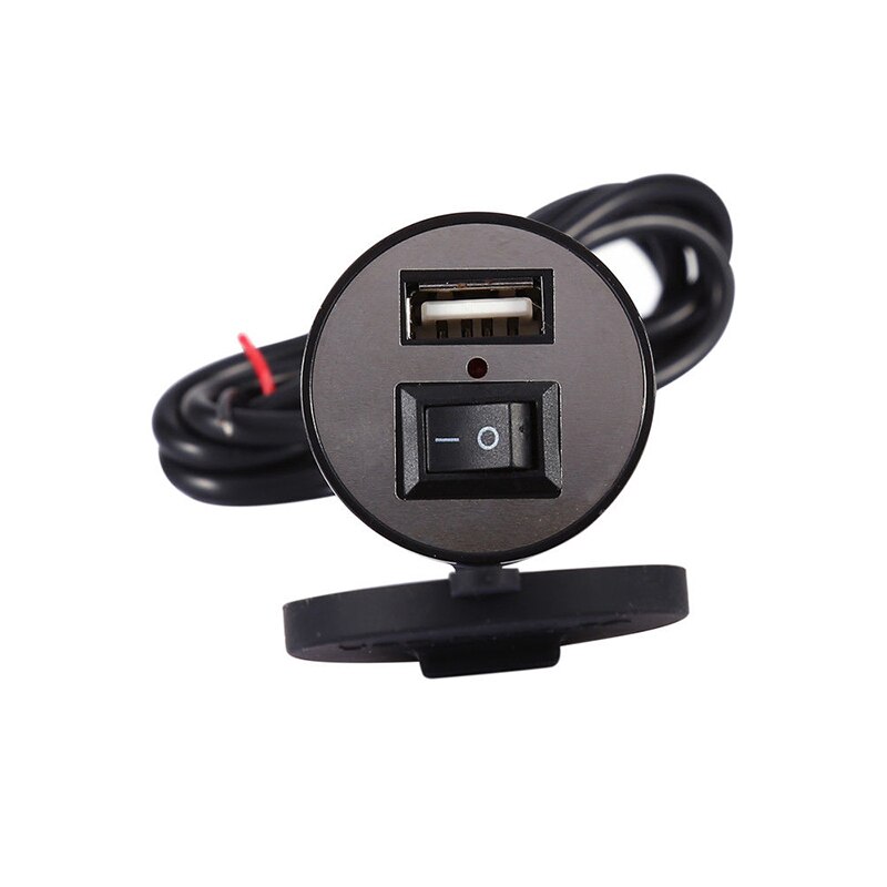 Met schakelaar motorfiets voor mobiele telefoon gps oplader waterdichte adapter usb onderdeel vervanging duurzaam