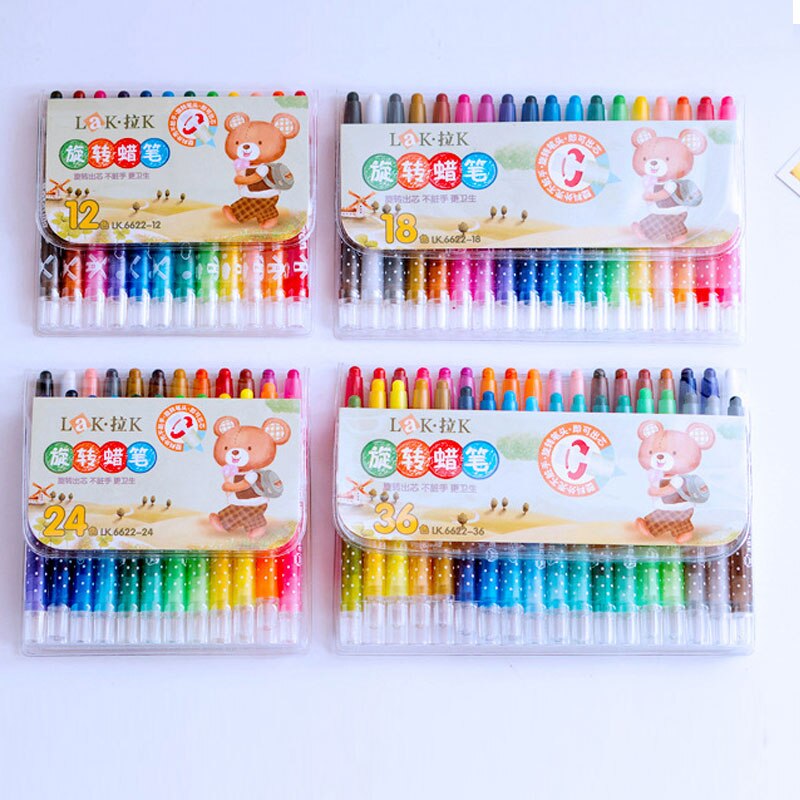 12 Color Sketch Drawing Crayon Pencil Stitching Structure Topcoat Crayons Graffiti Pen Oil Pastels Children Party Makeup Crayon