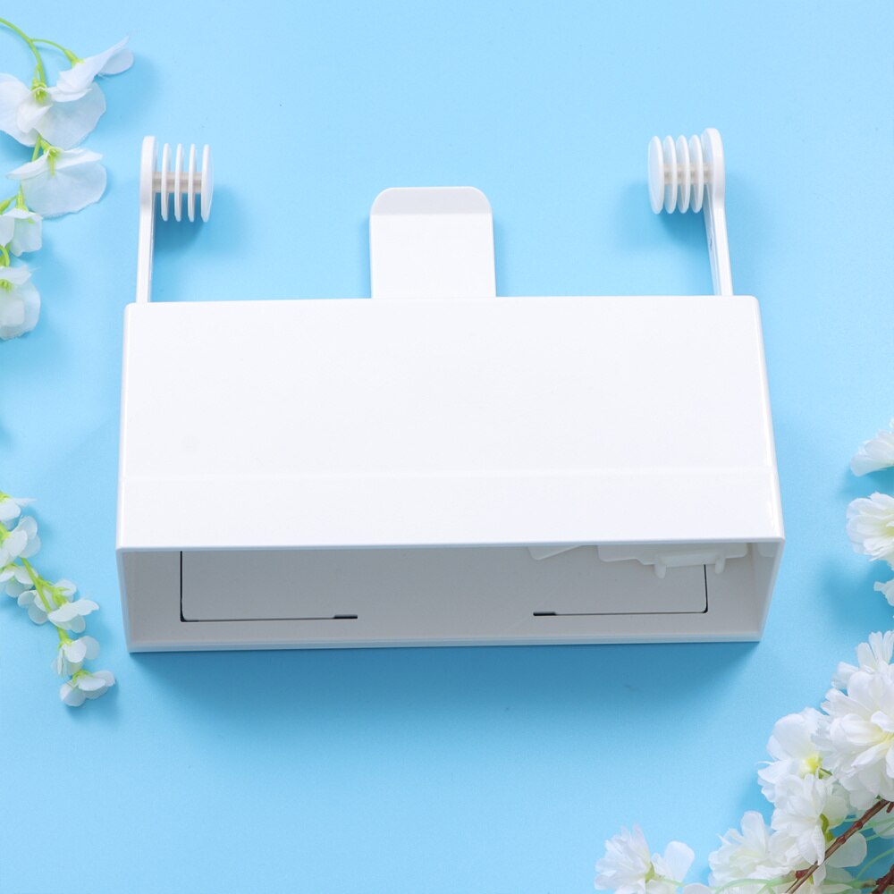 1PC Magnetic Roll Paper Box Hanging Wrap Stand Frige Tissue Holder Sundies Storage Shelf for Store: Default Title