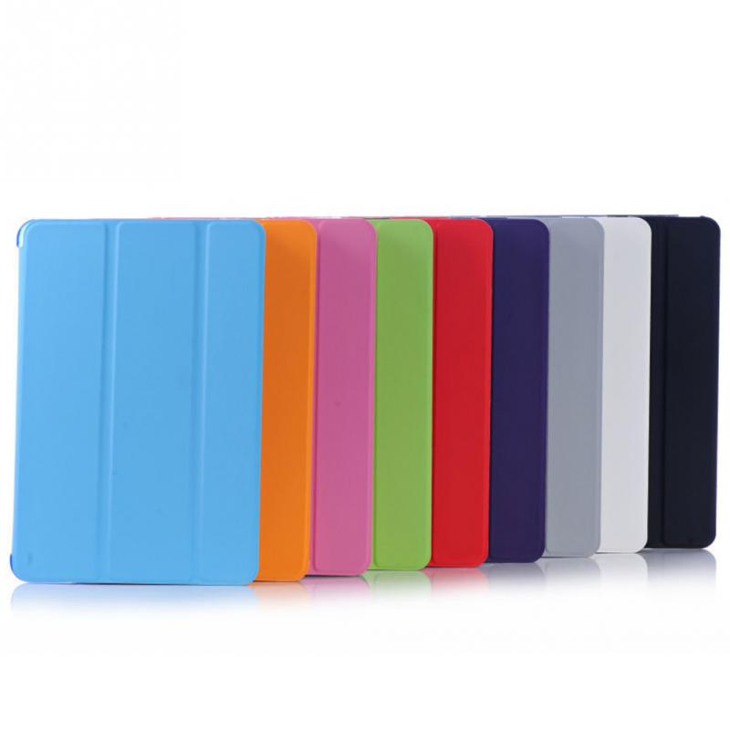 Coque mince pour iPad 9.7 iPad 5 6ème Coque Flip A1822 A1893 Support Transparent PVC Support Funda pour iPad 9.7 ''Cover