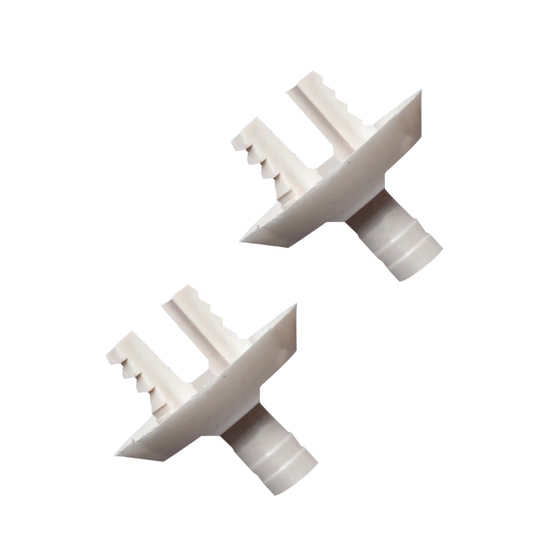 Conector de manguera de drenaje de aire acondicionado, herramienta acodada, accesorio de salida de agua, 2 uds.: Borgoña