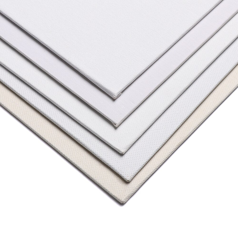 Lienzo de algodón blanco para pintar al óleo, marco pintado a mano, paneles de lona, herramienta de pintura artesanal, accesorios pintados a mano