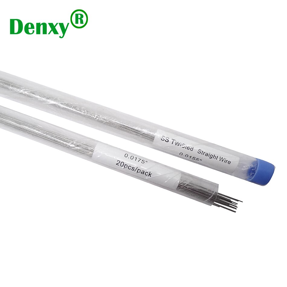 60 stücke Denxy Zahn Twist Draht 6 draht Koaxialkabel Draht Kieferorthopädische Drahtbogen Zahn Ligatur Draht Kieferorthopädische Halterung Zahn Hosenträger x