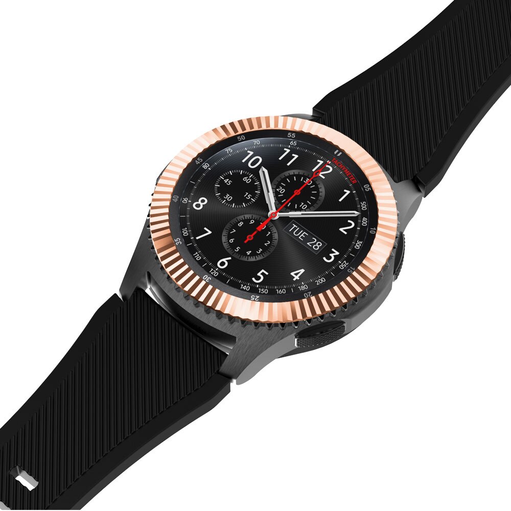 Bisel de Metal de 22mm para Samsung Gear S3 Frontier, accesorios de protección circular para reloj Samsung galaxy watch de 46mm
