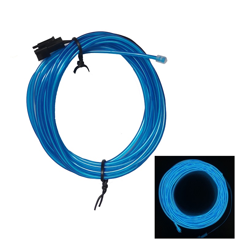 Luz de neón Flexible de 1M/3M/5M/10M, cable EL Led neón para de baile, decoración de ambiente, lámpara RopeTube, tira Led Multicolor impermeable
