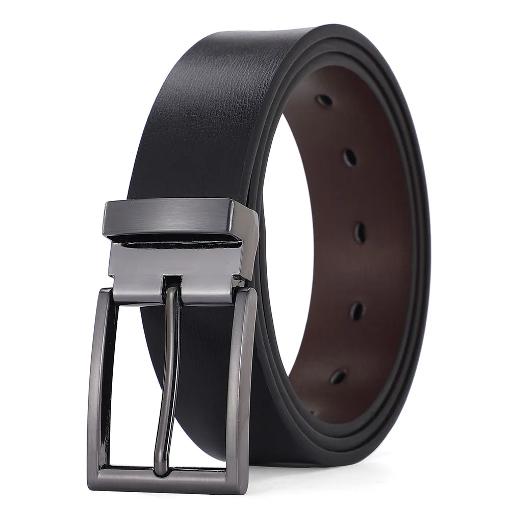 Cinturón con hebilla de piel de vaca para hombre, cinturones de vaquero de cintura de cuero genuino, accesorios de , 120, 130 y 140cm,: 140 cm