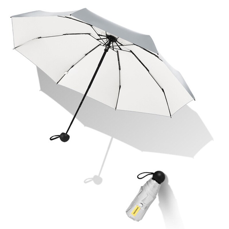 Mini parasol regn kvinder parasol anti uv mini strand paraply mand bærbar lomme folde paraply vindtæt sombrilla playa