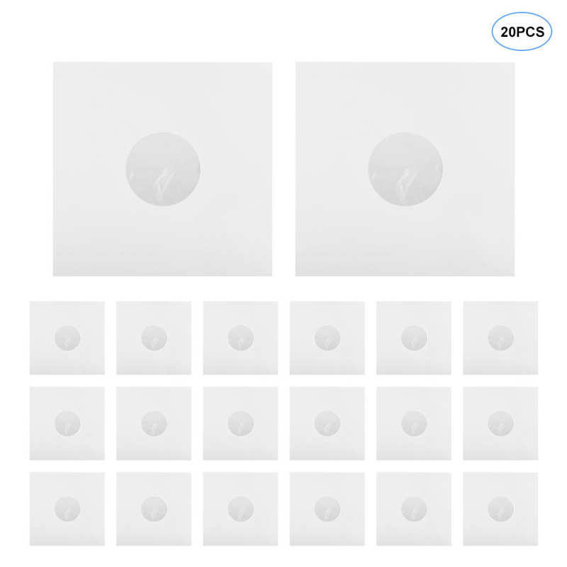 20Pcs 12Inch Papier Vinyl Record Cover Anti-Statische Cd Speler Beschermhoes Met Binnenzak Tornamesa Para disco 'S De Vinilo: 2pcs