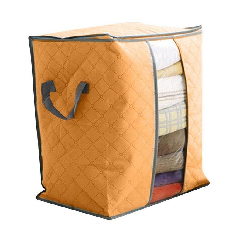 1 Stuk Van Opvouwbare Opbergtas Kleding Deken Quilt Closet Box Zak Trui Kleur Opbergtas: orange