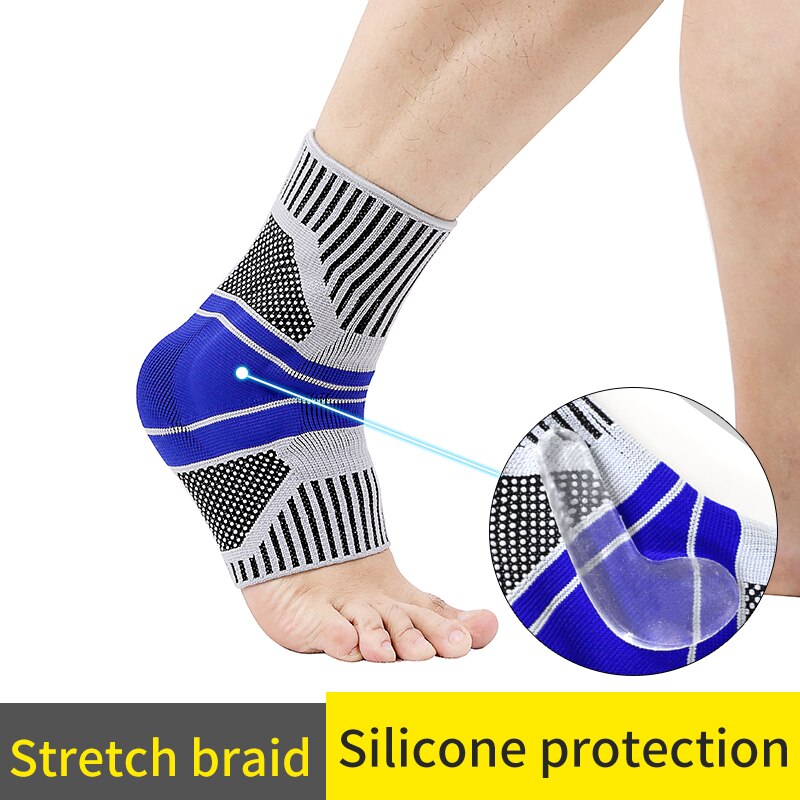 Sport Enkel Beschermende Silicagel Antislip Massage Enkel Beschermende Hoge Elastische Ademende Sport Beschermende Kleding