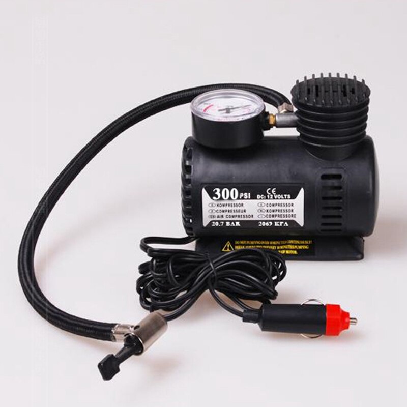 1 Set Locomotive Air Pump Portable Car Electric Small Air Pump Manufacturer 12V Mini Car Tire Air Pump: Default Title