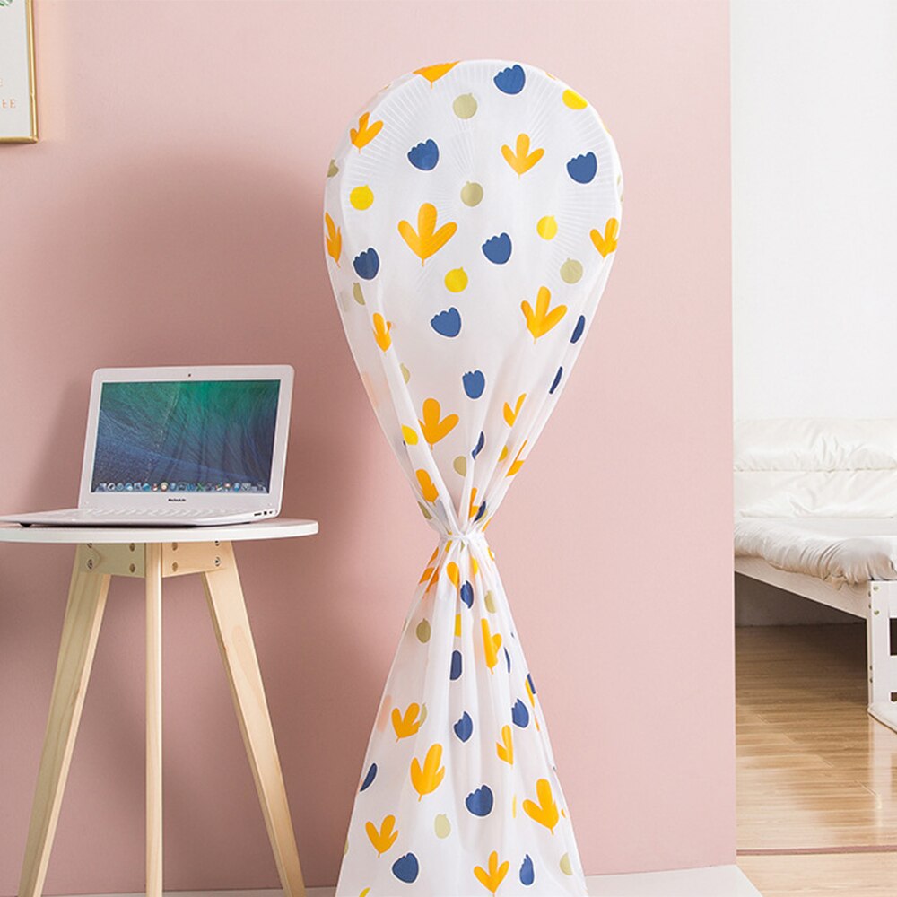 2pcs Electric Fan Cover Summer Style S Size Vertical Printing Floor-Standing Fan Cover Household Dust-Proof Fan Cover Set