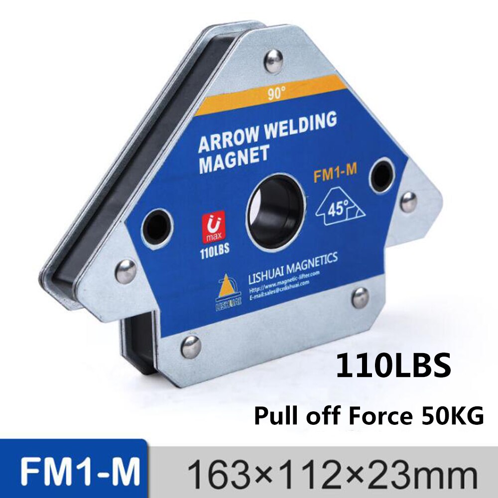 55/110/165LBS Magnetic Arrow Welding Holder Welding Positioner 45/90/135 Angle Holding Auxiliary Positioning Welding Fixture: FM1-M