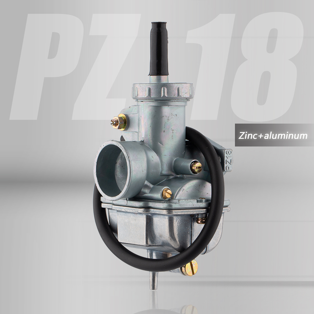 Carburador de 16mm, 18mm, 20mm, 22mm, PZ16 PZ18 PZ20 PZ22, estrangulador manual de aluminio de Zinc para 50cc, 70cc, 110cc, 125cc, 250cc, ATV, Quad Dirt Bike: Gris oscuro
