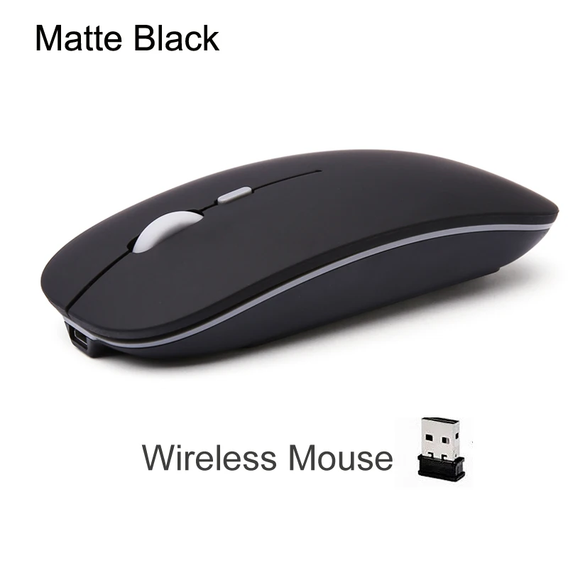 Oplaadbare Optische Draadloze Muis Slient Knop Ultra Dunne Mini Optische Ultradunne Usb 2.4G Muizen Voor Computer Laptop Computer: green