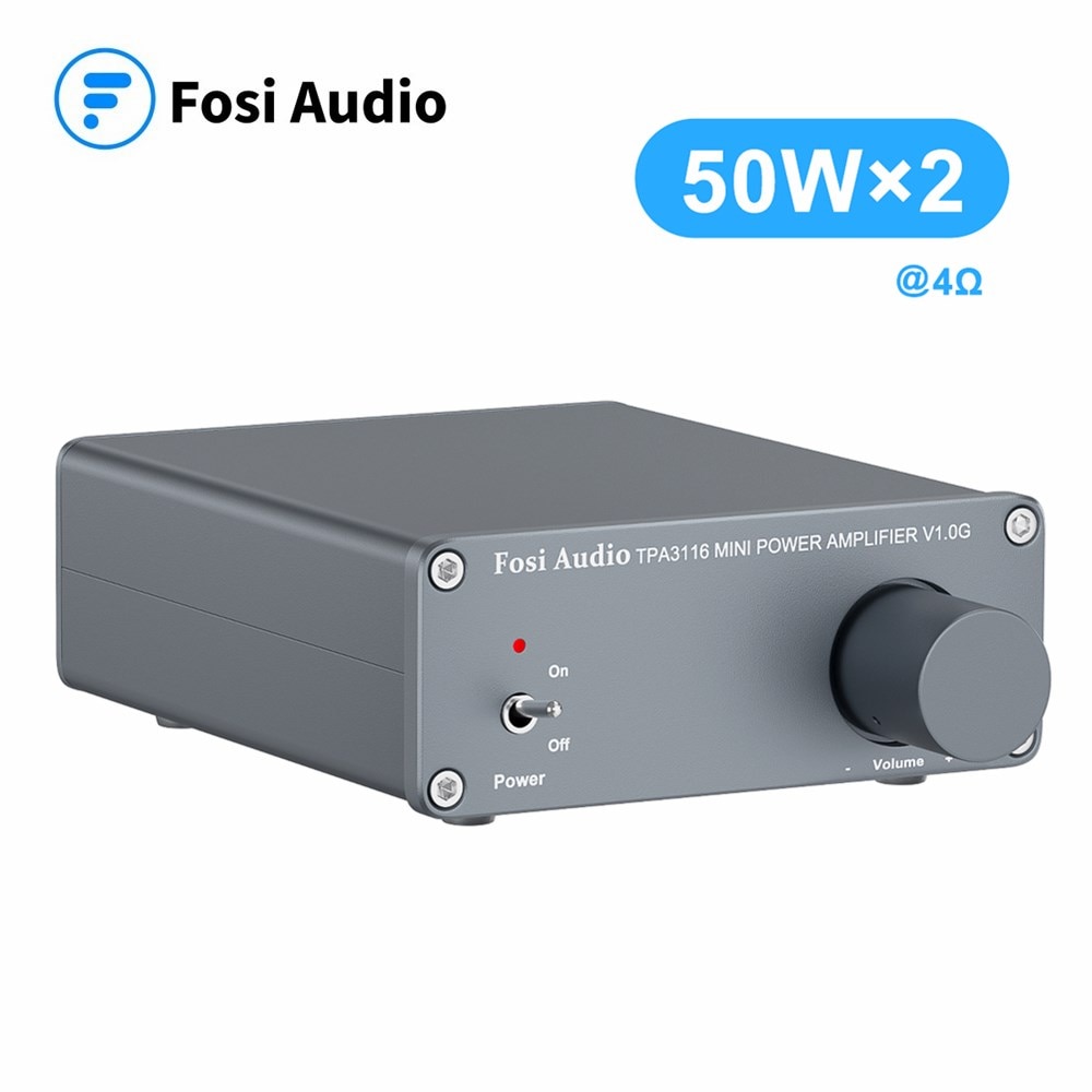 Fosi Audio V 1,0G 2 Kanal Stereo Audio Power Verstärker Klasse D Mini Hallo-fi Professionelle Digitale Amp für Hause lautsprecher 50W x2