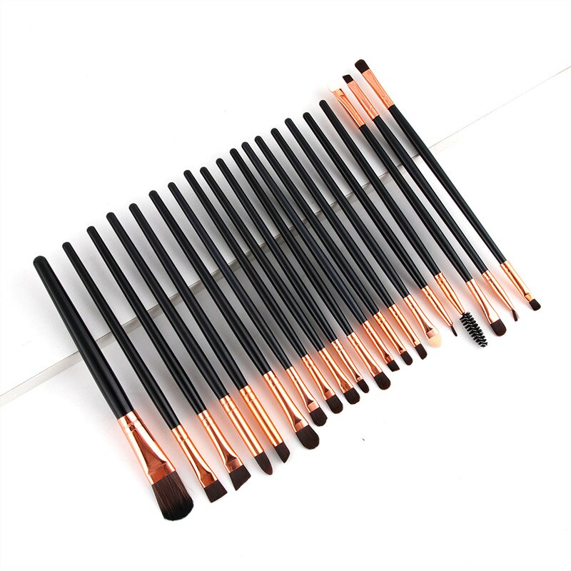 Makeup børster sæt 1-20 stk/parti øjenskygge blendende eyeliner øjenvipper øjenbryn make up børster bløde øjenskygge børster