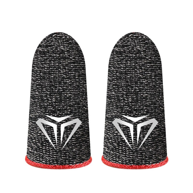 Funda para el dedo para Gaming, a prueba de sudor, guantes transpirables para los dedos, para juegos móviles, pantalla táctil: Red