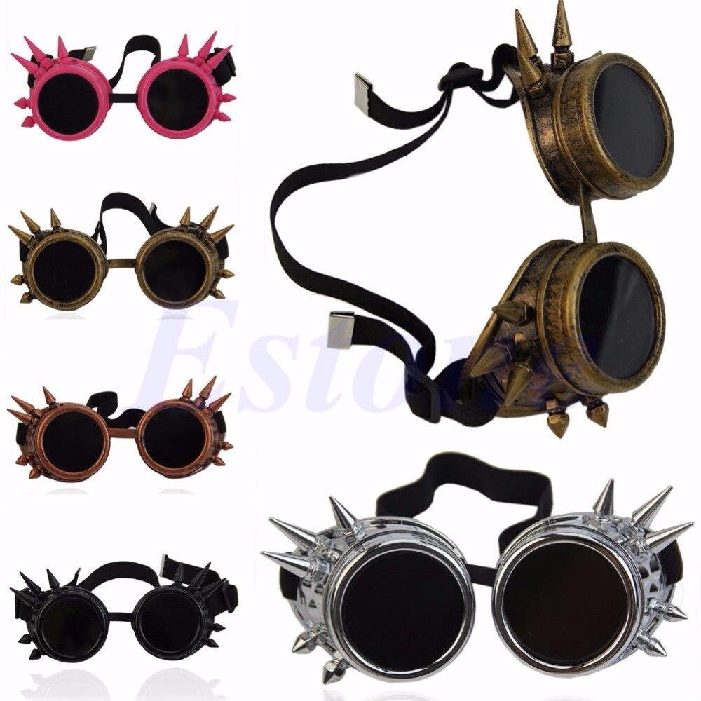Cosplay vintage victorian nitte steampunk beskyttelsesbriller briller svejsning cyber gotisk