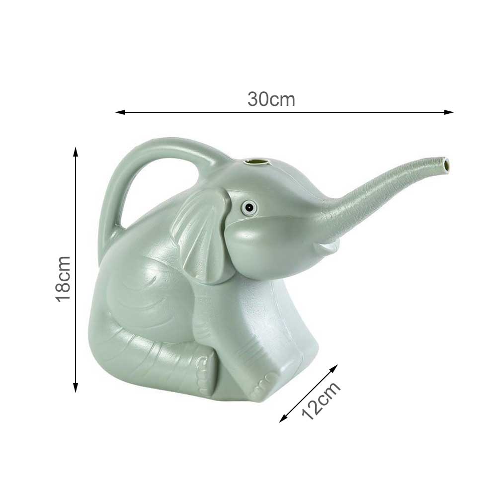 Regadera con forma de elefante para plantas suculentas, botella de agua de jardinería en maceta para flores de jardín doméstico, herramienta de riego: Verde