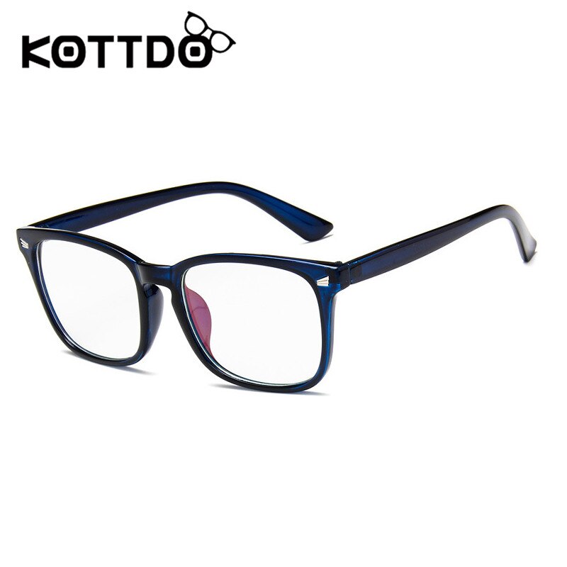 KOTTDO-gafas cuadradas clásicas para hombre y mujer, montura de plástico Retro, óptica, Uv400