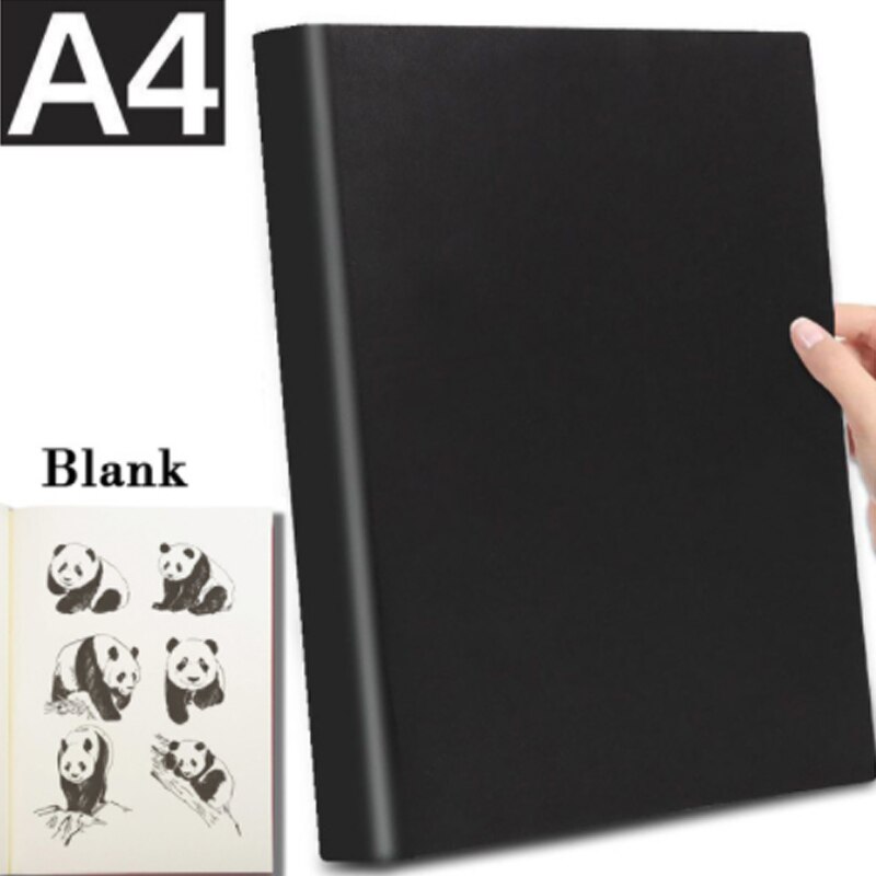 A4 Notebook mit Lesezeichen Tagebuch Planer Tagebuch Agenda 5R Connell Notizen Checkered Blank für Büro Schule Liefert: Blank black