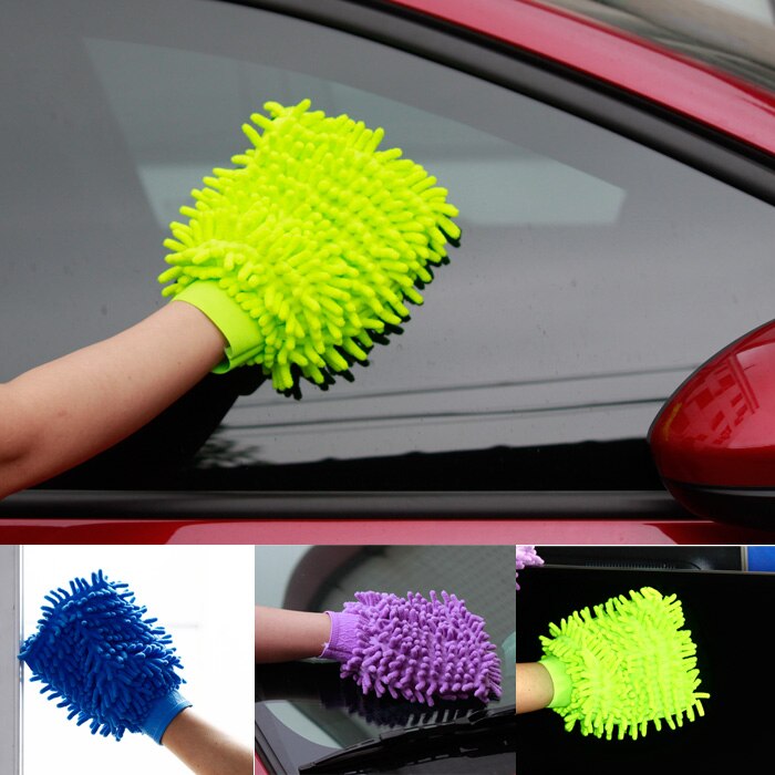 1 st Chenille Auto Wassen Handschoen Vegen Huishoudelijke Schoonmaakdoekje Reinigen Gadgets