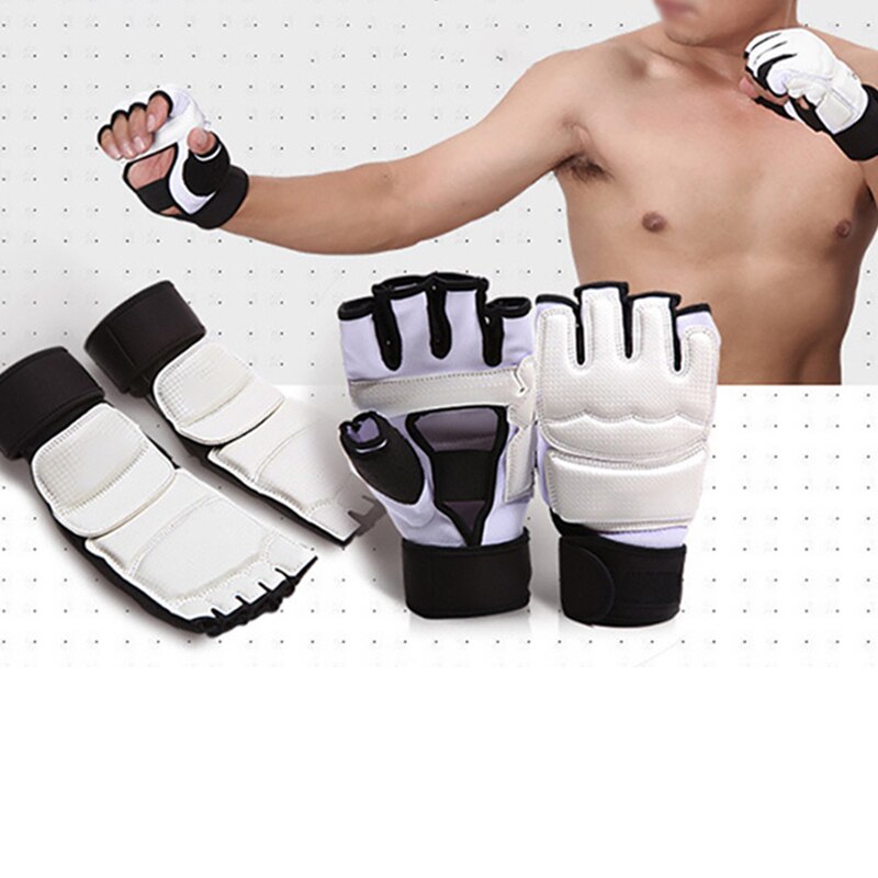 Guantes de Taekwondo protectores de manos, almohadillas para la muñeca, para Karate, boxeo, Taekwondo, protectores para los pies
