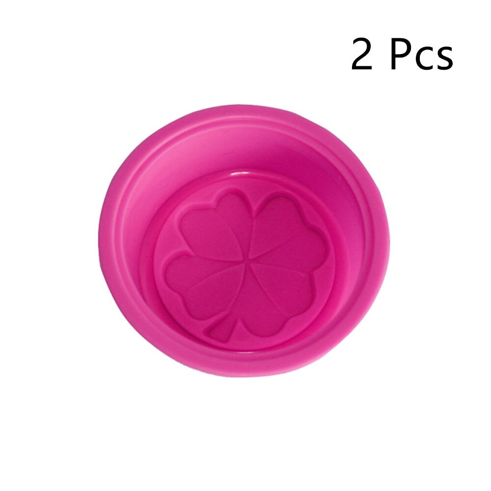 1/2/5pcs Multifunctional Soap Molds For Soap Making Silicone Soap Mold Circle Cupcake Baking Pan Molds Making Supplies: rose red 2pcs