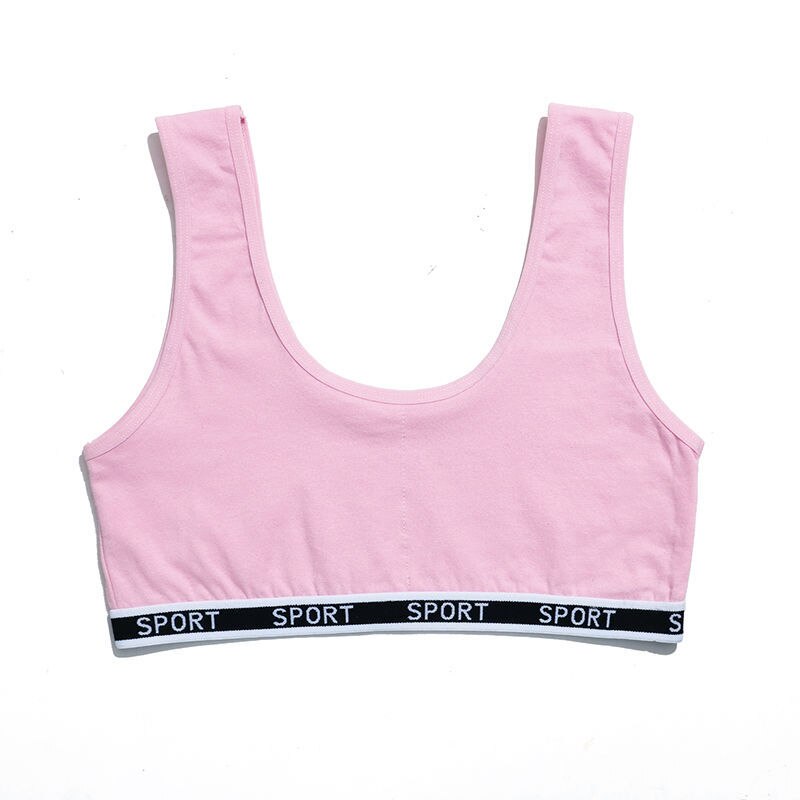 Kinderbeha katoenen meisjesbeha's ondergoed beha verstelbare schouderband tienerlingerie training zomer kleine meisjes grote 8-15y