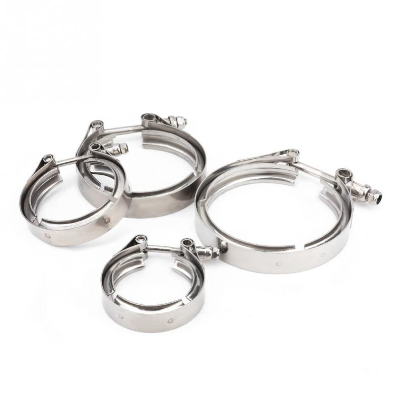 Stainless Steel 2.0 Inch V-Band Clamp Flange Kit for Turbo Exhaust Downpipes