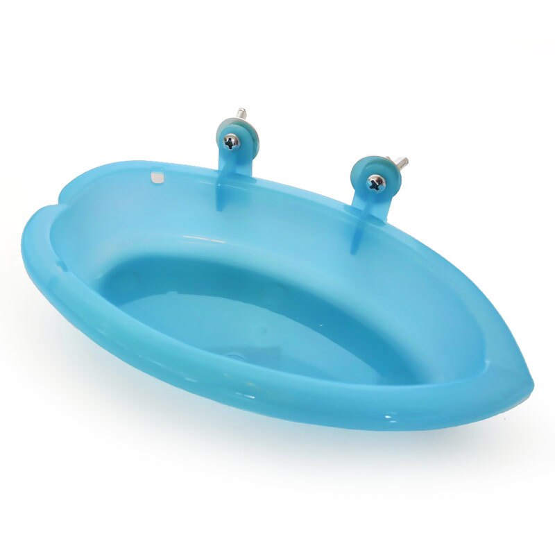 Pet Bird Parrot Bathtub With Small Mirror Bath Shower Box Bird Cage Pet Small Bird Parrot Cage Bird Toys Supplies Standing Box: No mirror