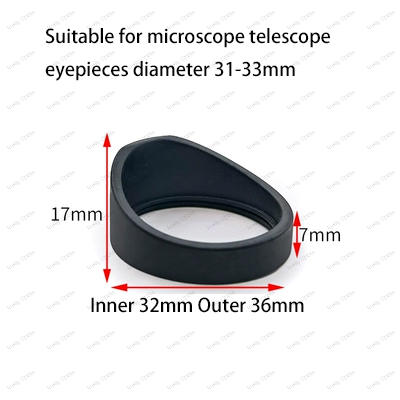 2 PCS 28-36mm Various Soft Rubber Eyepiece Eye Shields Eye Cups Guards Binoculars Microscope Telescope Night Vision Eye Cups: Red