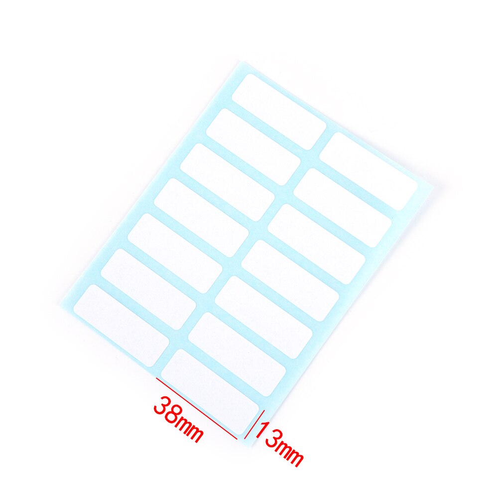 12sheets self adhesive label Blank note label Bar sticky white writable name stickers
