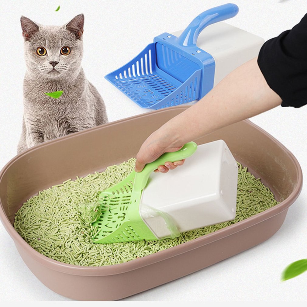 Durable Cat litter Shovels Kitten Sand Waste Scooper Shovel Plastic Toilet Litter Cat Scoop Clean Tool for Pet Dog Cat Scoop Pet