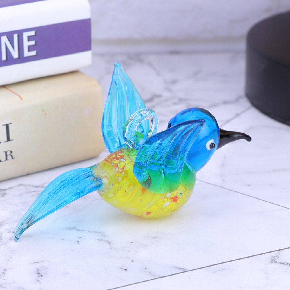 2 Stuks Thuis Tuin Kleurrijke Glas Kolibrie Vogel Kerst Decoratie