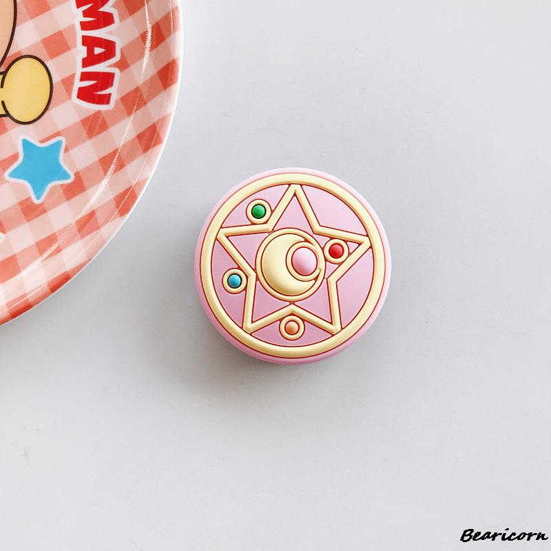 Cute Phone Socket Universal Cat Claw Paw Mobile Phone Stretch Bracket Cartoon Phone Stand Finger Holder: Silver