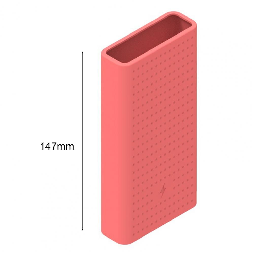 Stofdicht Effen Kleur Zachte Siliconen Case Beschermhoes Voor Xiaomi 20000Mah Power Bank