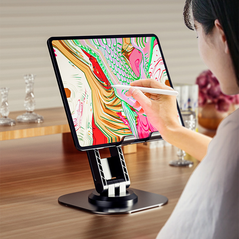 360 ° drehen Metall Schreibtisch praktisch Halfter Ständer für iPhone iPad Xiaomi verstellbare Schreibtisch-Tablette-Halfter Tisch praktisch-Ständer