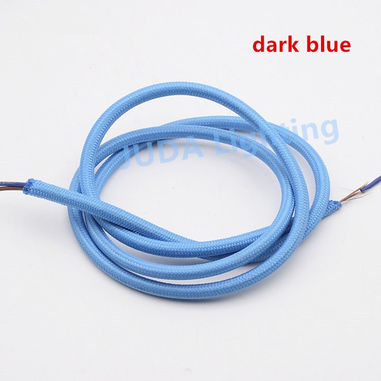 Colorful braided wire cable Cable Assemblies Electrical Wires for ceiling rose canopy led pendant light chandeliers ceiling lamp