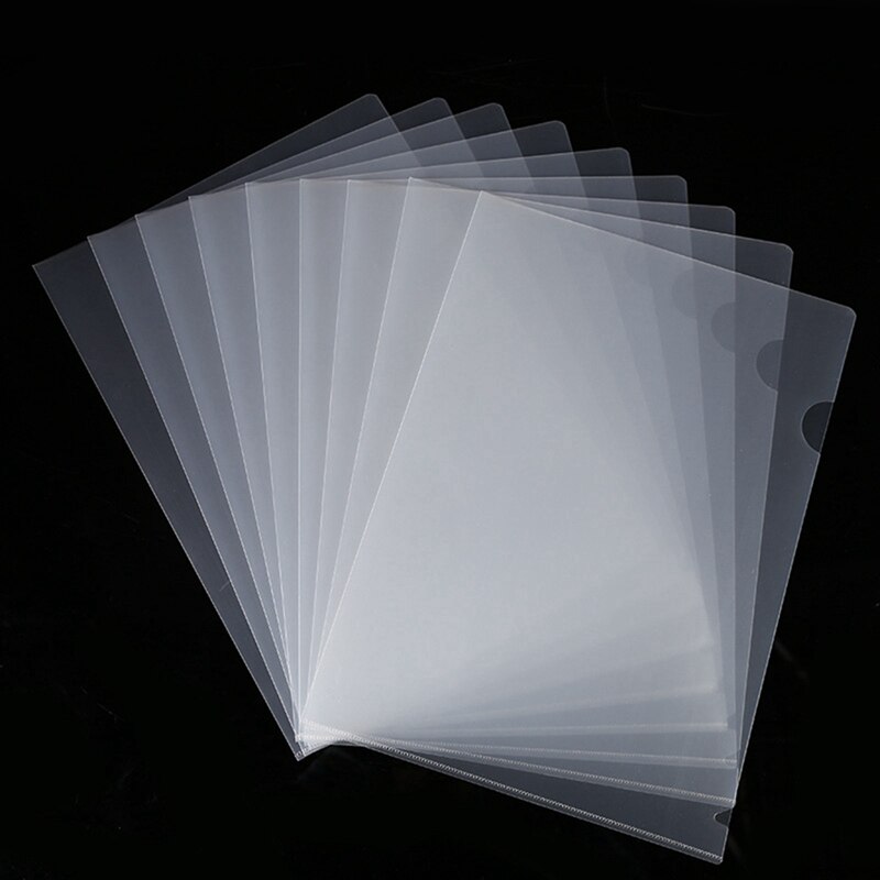 30 Pcs Poly Umschlag Ordner Mit Druckknopf Verschluss, A4 Brief &amp; 40PCS L-Typ Kunststoff Ordner