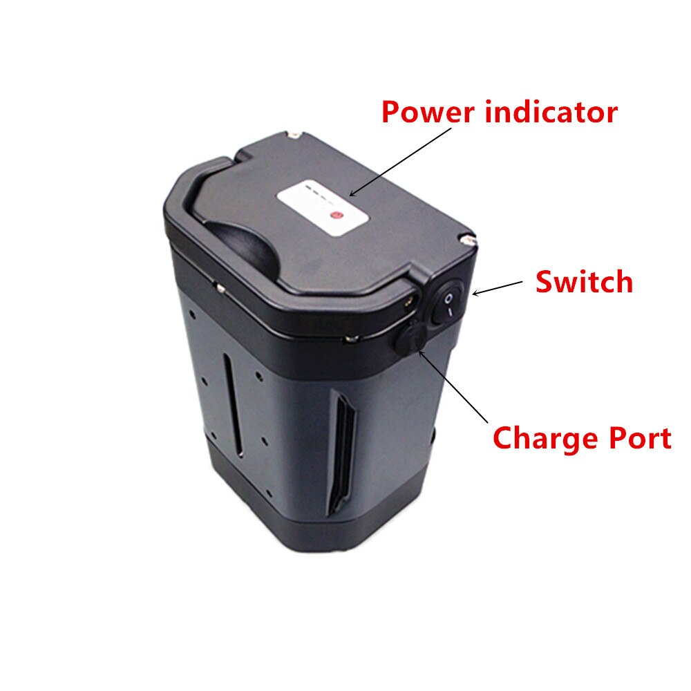 39 40 42 pcs 18650 cells Folding Ebike Battery Box Electric Tricycle Battery Box 24V 36V 48V Seat Post Mount Battery Case