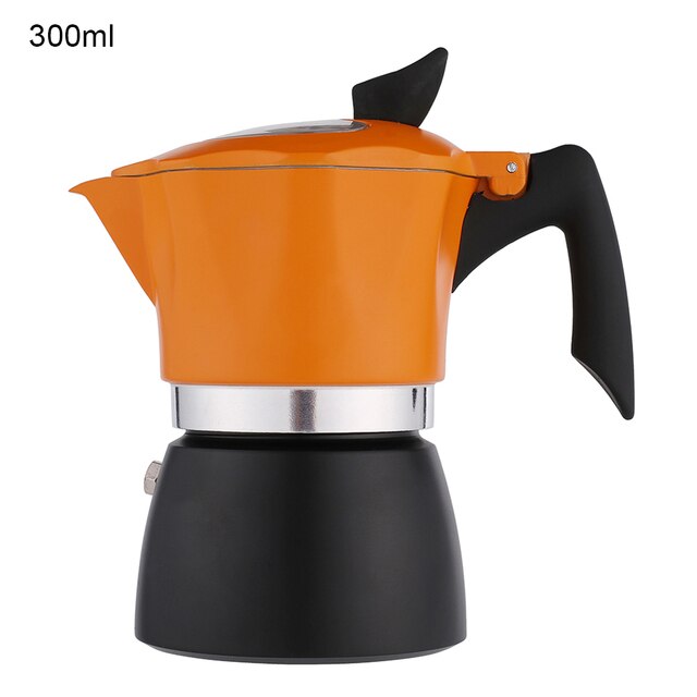 150ml 300ml Stovetop Espresso Maker Moka Pot Classic Italian Coffee Maker Aluminum Barista Coffee Brewing Kettle Accessories: 300ml