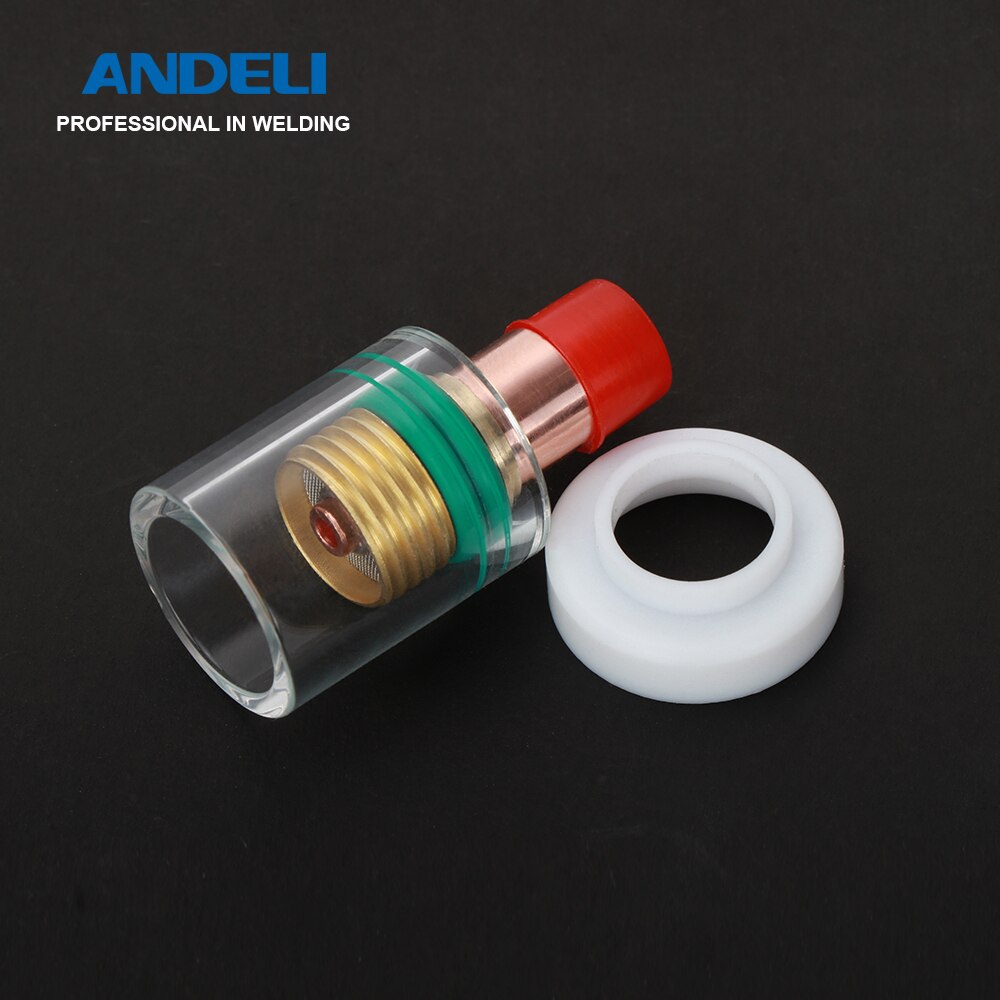 ANDELI-Kit de accesorios para soplete de soldadura, Kit de accesorios para soplete de soldadura, copa de vidrio Pyrex, cuerpo de pinza, junta de junta tórica, copa para soplete Tig Weding, Serie WP
