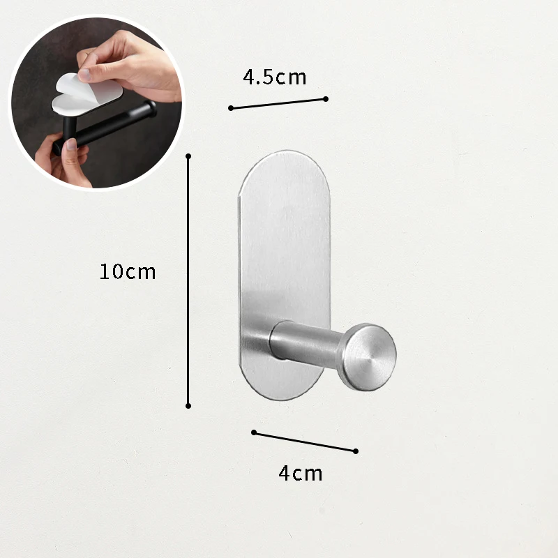 Wall Mount Toilet Towel Paper Holder Adhesive Black Silver Kitchen Roll Paper Stand Hanging Napkin Rack Bathroom Accessories WC: Burgundy