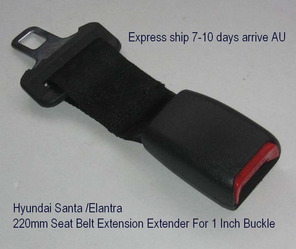 Extensor de extensión de cinturón de seguridad para coches Hyundai Santa, hebilla de 25mm de ancho y 220mm de longitud
