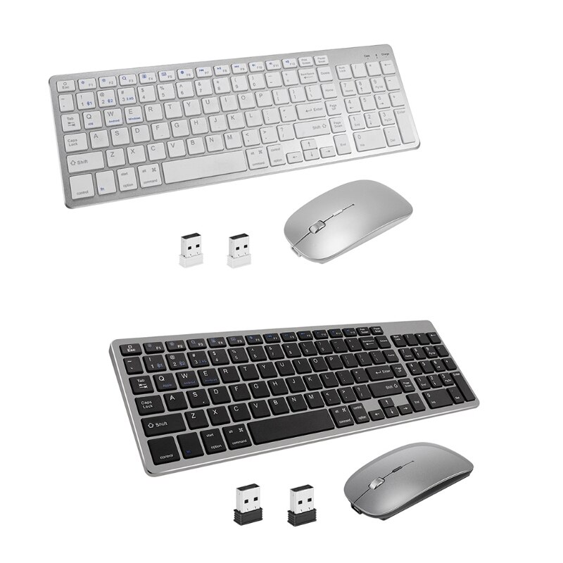 Wireless Keyboard and Mouse Combo Mechanical Bluetooth-compatible3.0 5.0 Sleek Rechargeable Dual-mode Durable USB T84C