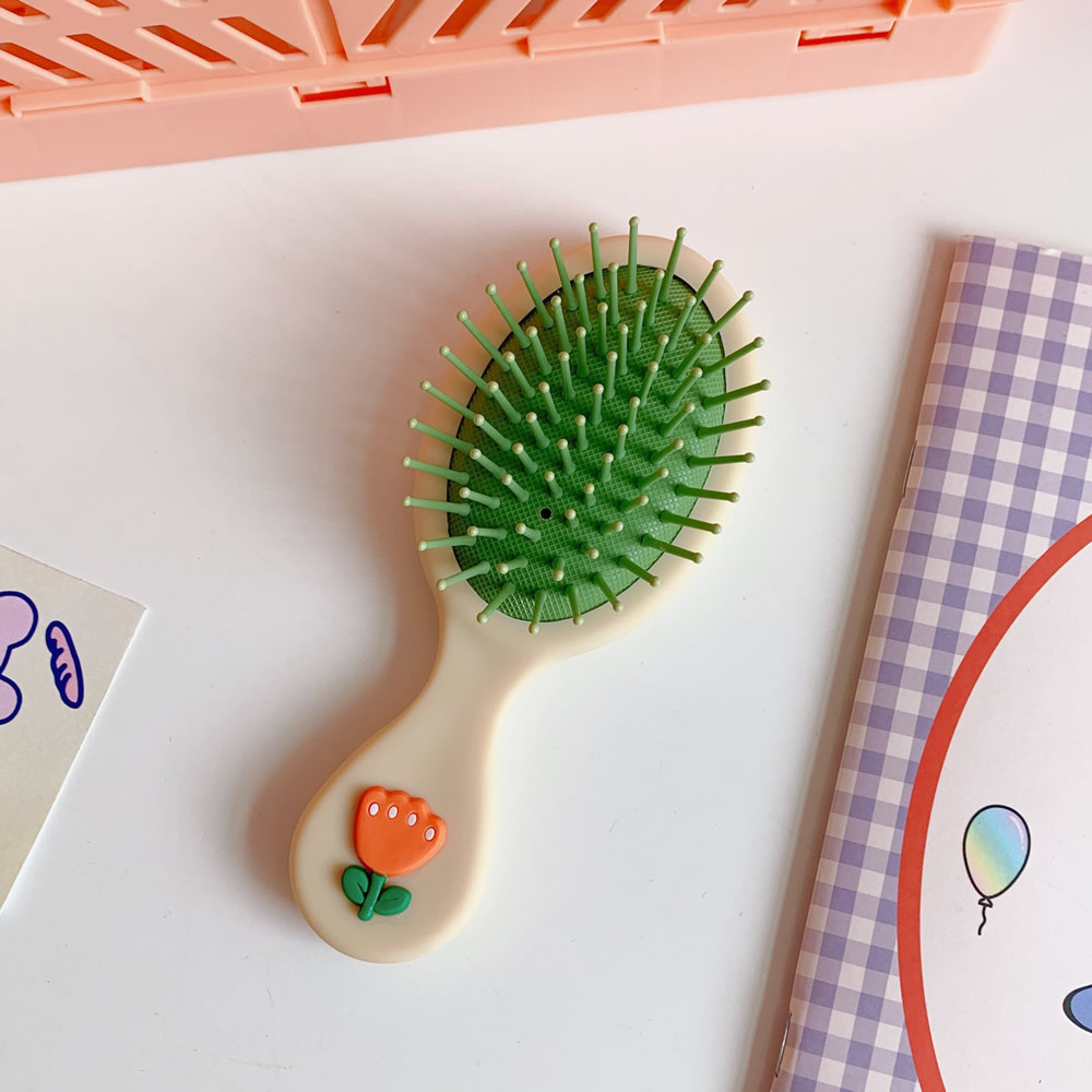 Peine de pelo para niños y niñas, peine de dibujos animados, cepillo de pelo para niño, portátil, antiestático, cómodo, masajeador de cabeza: 3